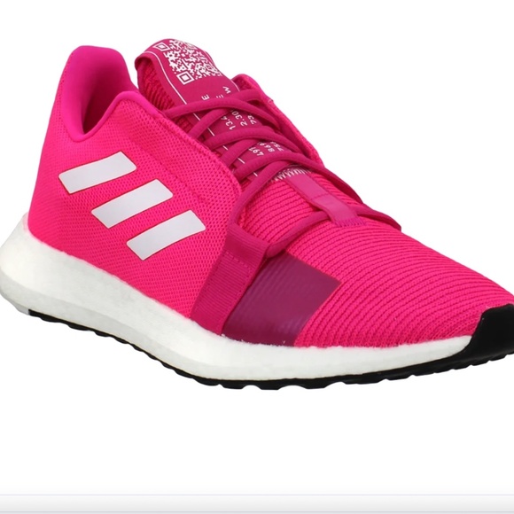 Adidas Hot Pink Senseboost Go Running Shoes - Picture 1 of 7
